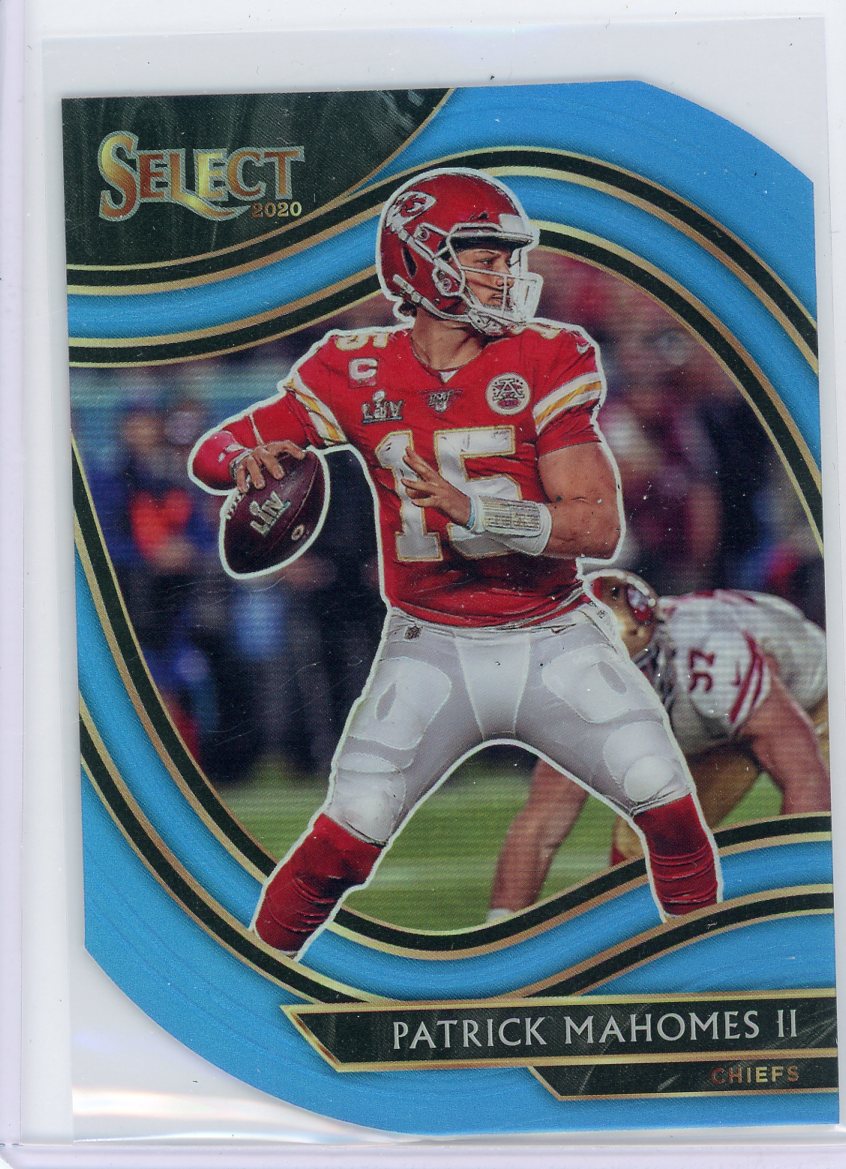 Patrick Mahomes 2021 Panini Select Black & Gold Prizm Die Cut