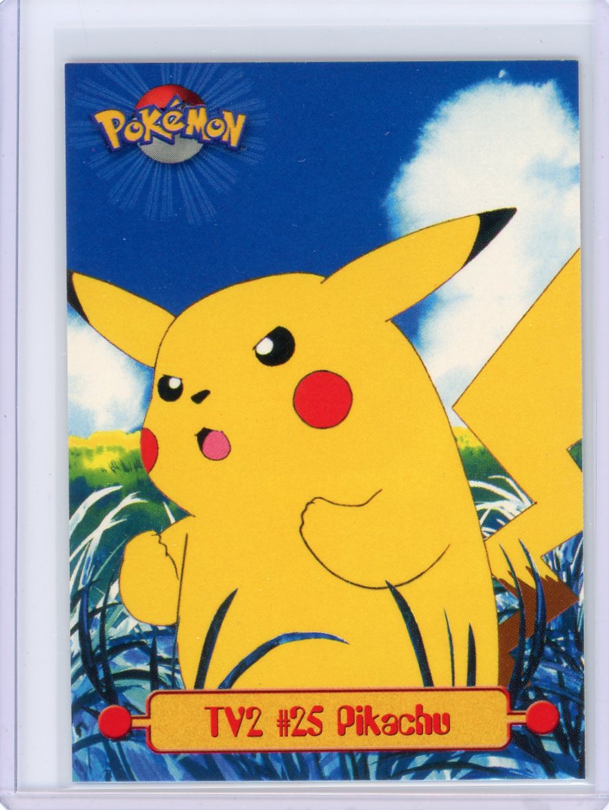 Pikachu 1999 Topps Pokemon TV2 #25 Piece Of The Game Pikachu 1999 Topps Pokemon TV2 #25 Piece Of The Game