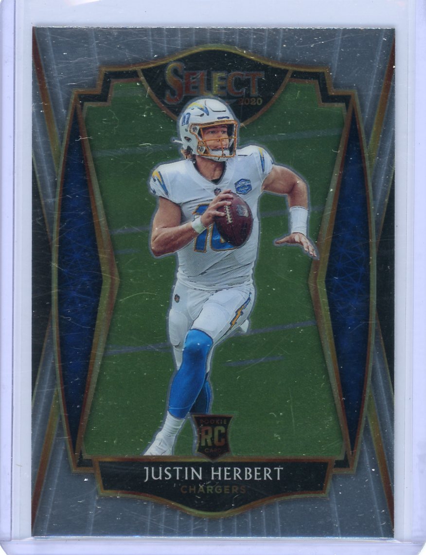 Justin Herbert 2021 Panini Select Premier Level rookie card