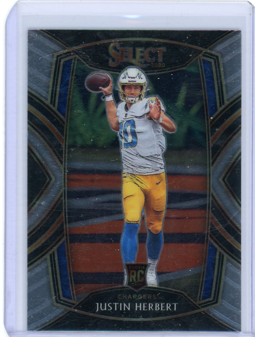 Justin Herbert 2021 Panini Select Field Level rookie card