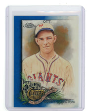 Mel Ott 2022 Topps Chrome Allen & Ginter Blue Refractor #'d 097/150