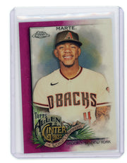 Ketel Marte 2022 Topps Chrome Allen & Ginter Magenta Refractor #'d 135/199