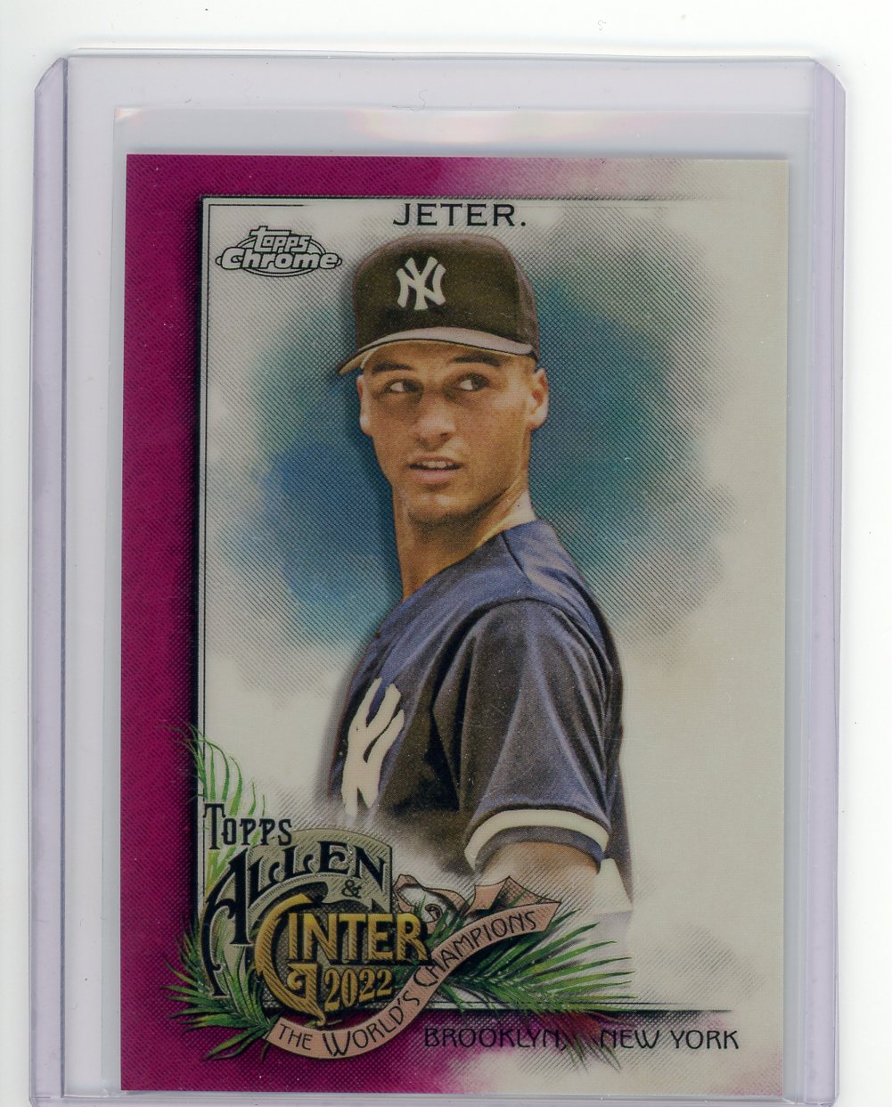 Derek Jeter 2022 Topps Chrome Allen & Ginter Magenta Refractor #'d