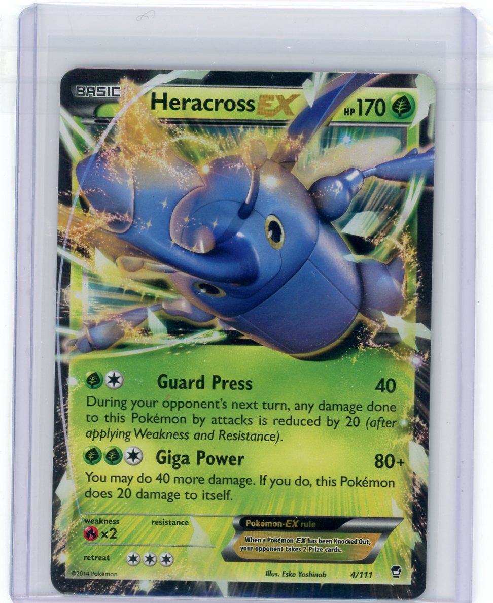 Heracross EX 2014 Pokmon rare holo 4/111 Piece Of The Game Heracross EX 2014 Pokmon rare holo 4/111 Piece Of The Game