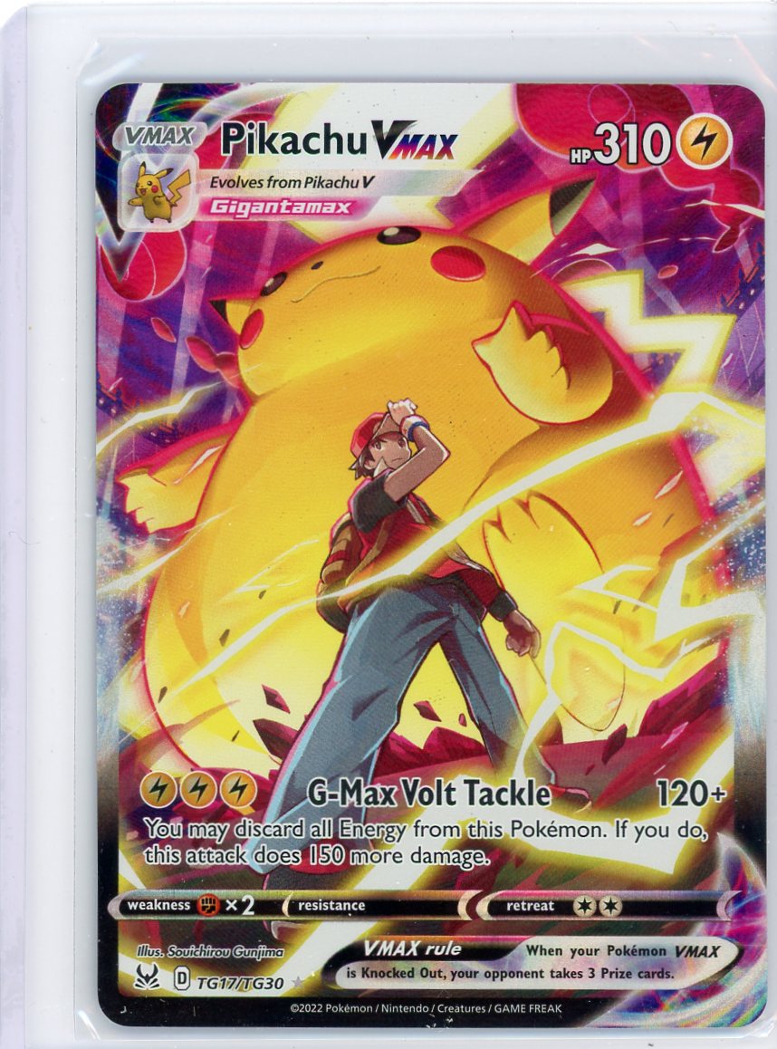 Pikachu VMAX Full Art 2022 Pokémon rare holo TG17/TG30