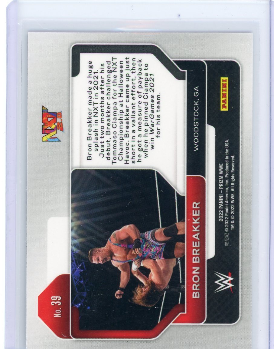 Bron Breakker 2022 Panini Prizm rookie card