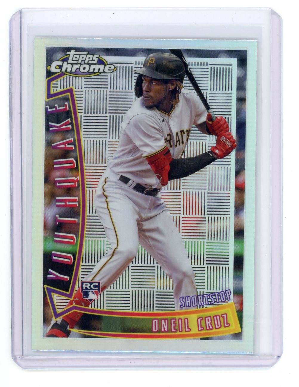 2022 Oneil Cruz Rookie Debut Purple Topps Chrome Pittsburgh Pirates #