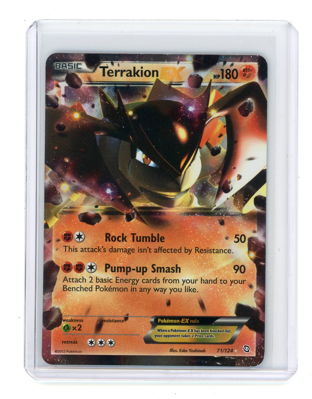 Terrakion EX 2012 Pokmon rare holo 71/124 Piece Of The Game Terrakion EX 2012 Pokmon rare holo 71/124 Piece Of The Game
