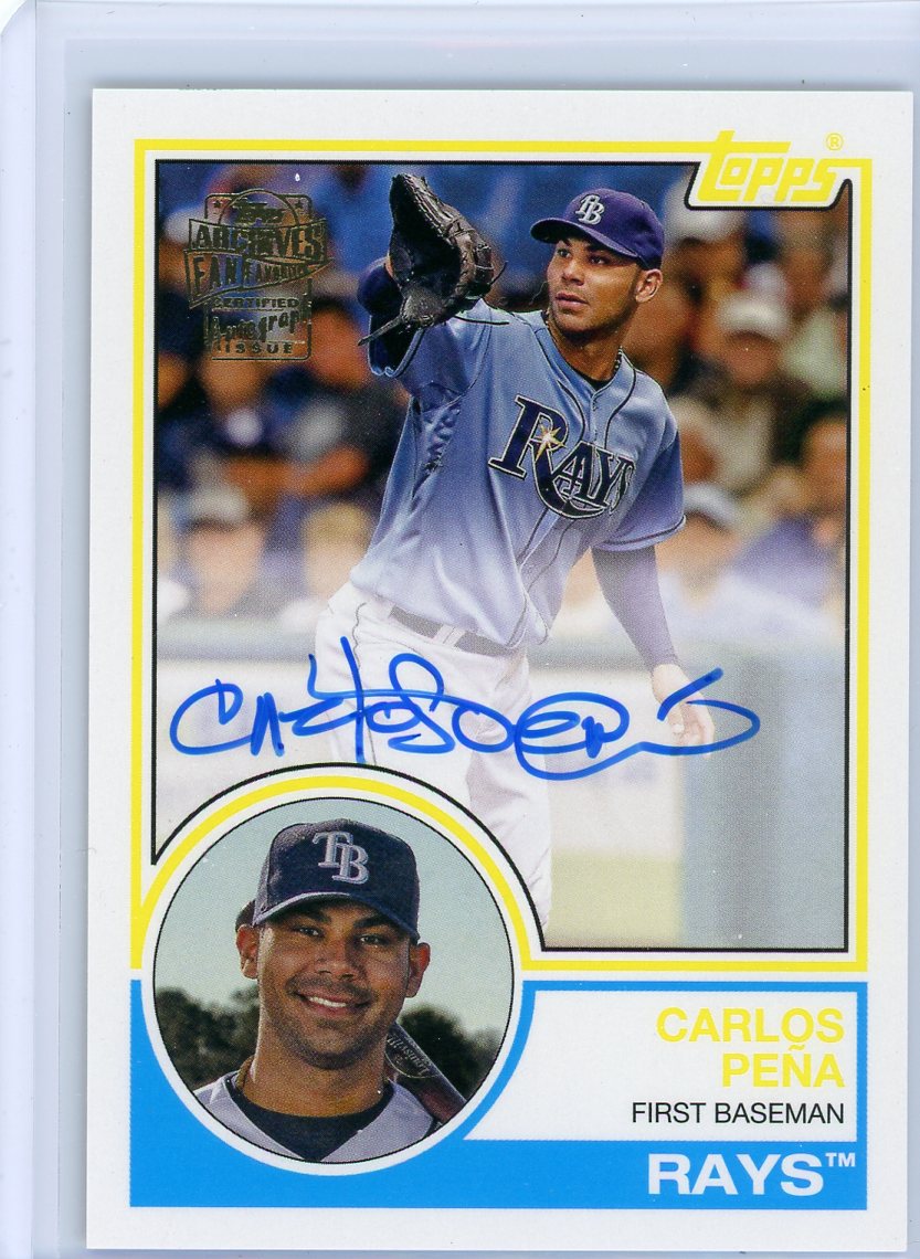 Carlos Pena 2022 Topps Archives Fan Favorites Certified Autograph #83FF-CP