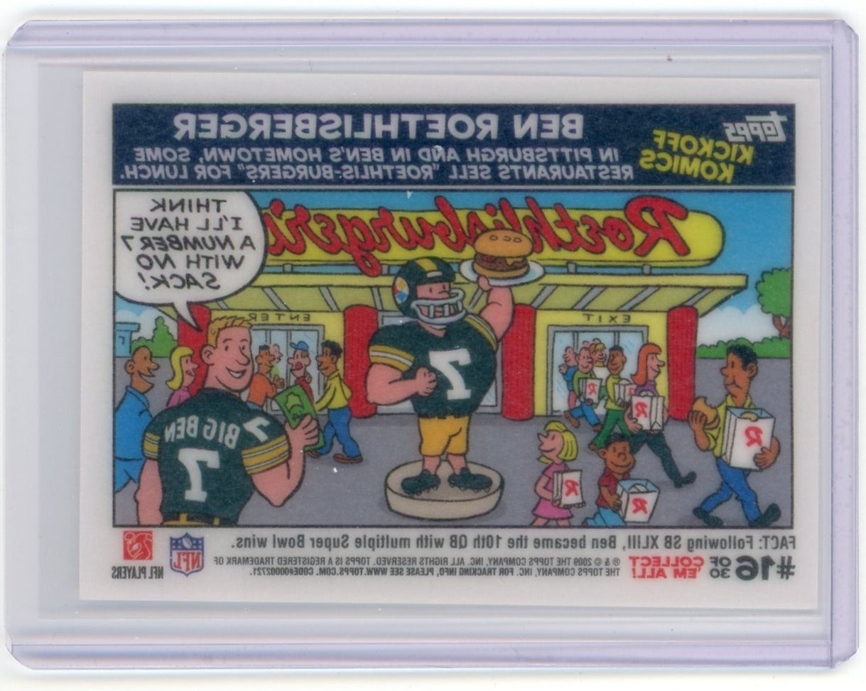 Ben Roethlisberger 2009 Topps NFL Kickoff Komics #16 of 30
