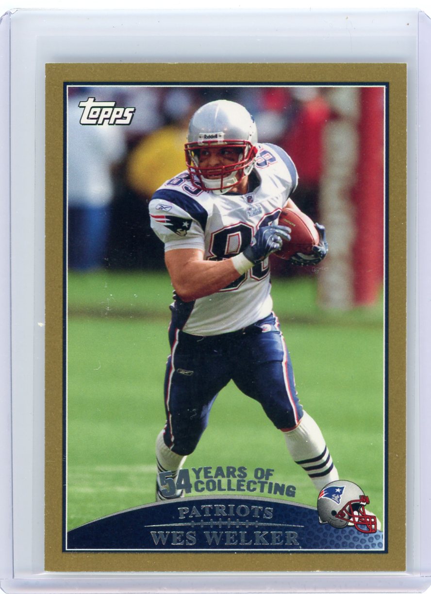 Wes Welker 2009 Topps 54 Years of Collecting gold #'d 1962/2009