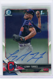 Lenny Torres 2018 1st Bowman Chrome Auto CDA-LT