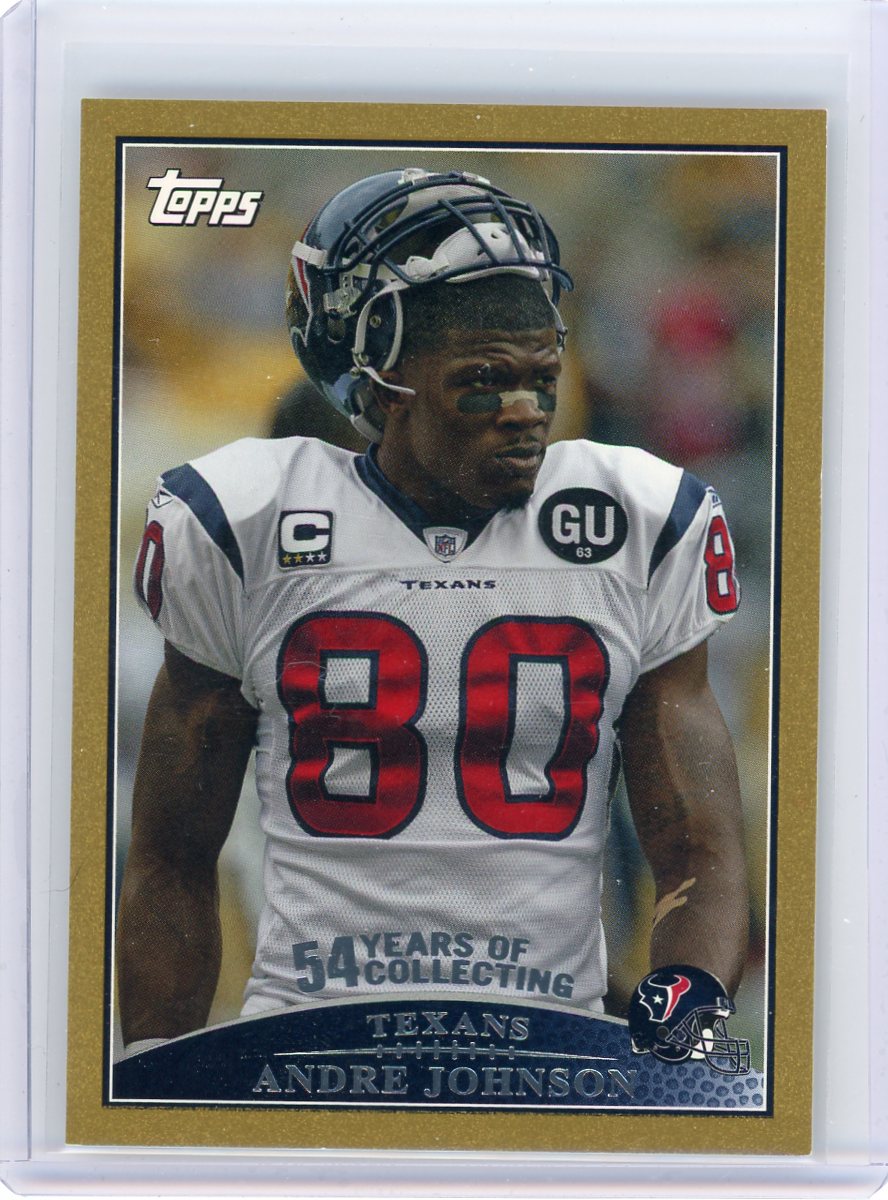 Andre Johnson 2009 Topps 54 Years of Collecting gold #'d 1577/2009