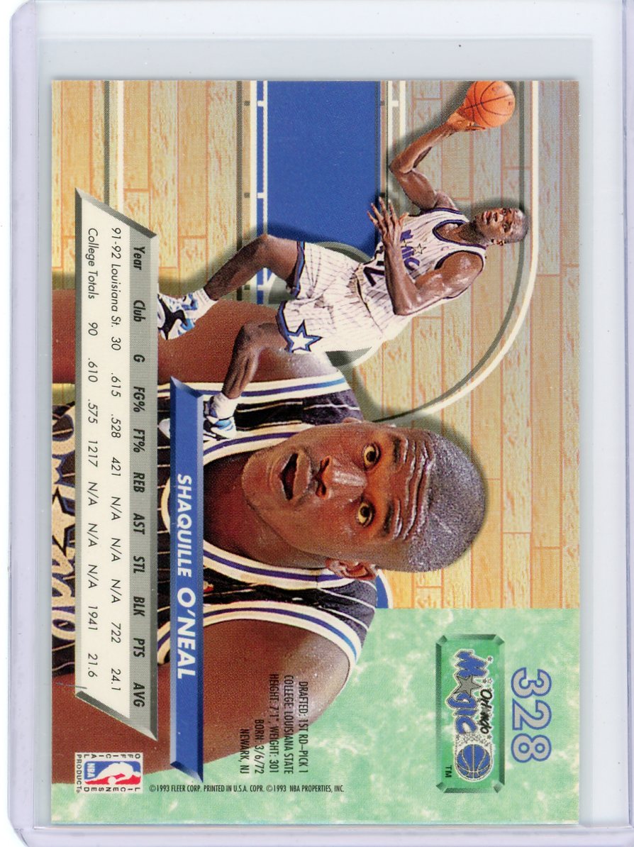 Shaquille O'Neal Fleer Ultra 1992-93 Rookie Card