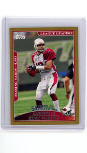 Kurt Warner 2009 Topps League Leaders 54 Years of Collecting gold #'d 1884/2009
