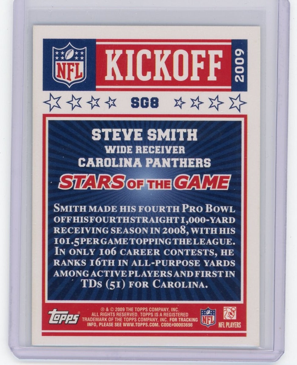 Steve Smith 2009 Topps Stars of the Game NFL Kickoff foil #SG8