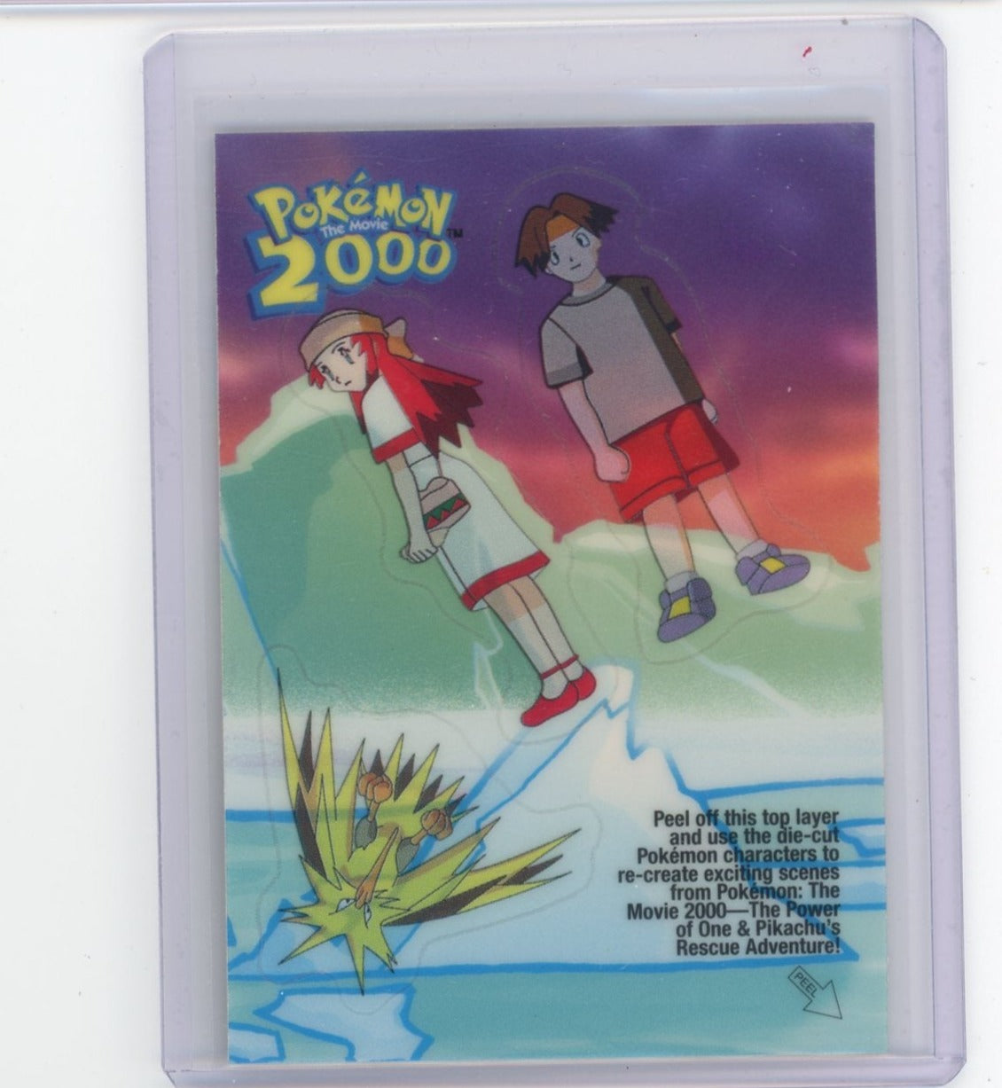 Pokemon Topps The Movie 2000 Sticker Zapdos Melody Tracy #3 Piece Of The Game Pokemon Topps The Movie 2000 Sticker Zapdos Melody Tracy #3 Piece Of The Game