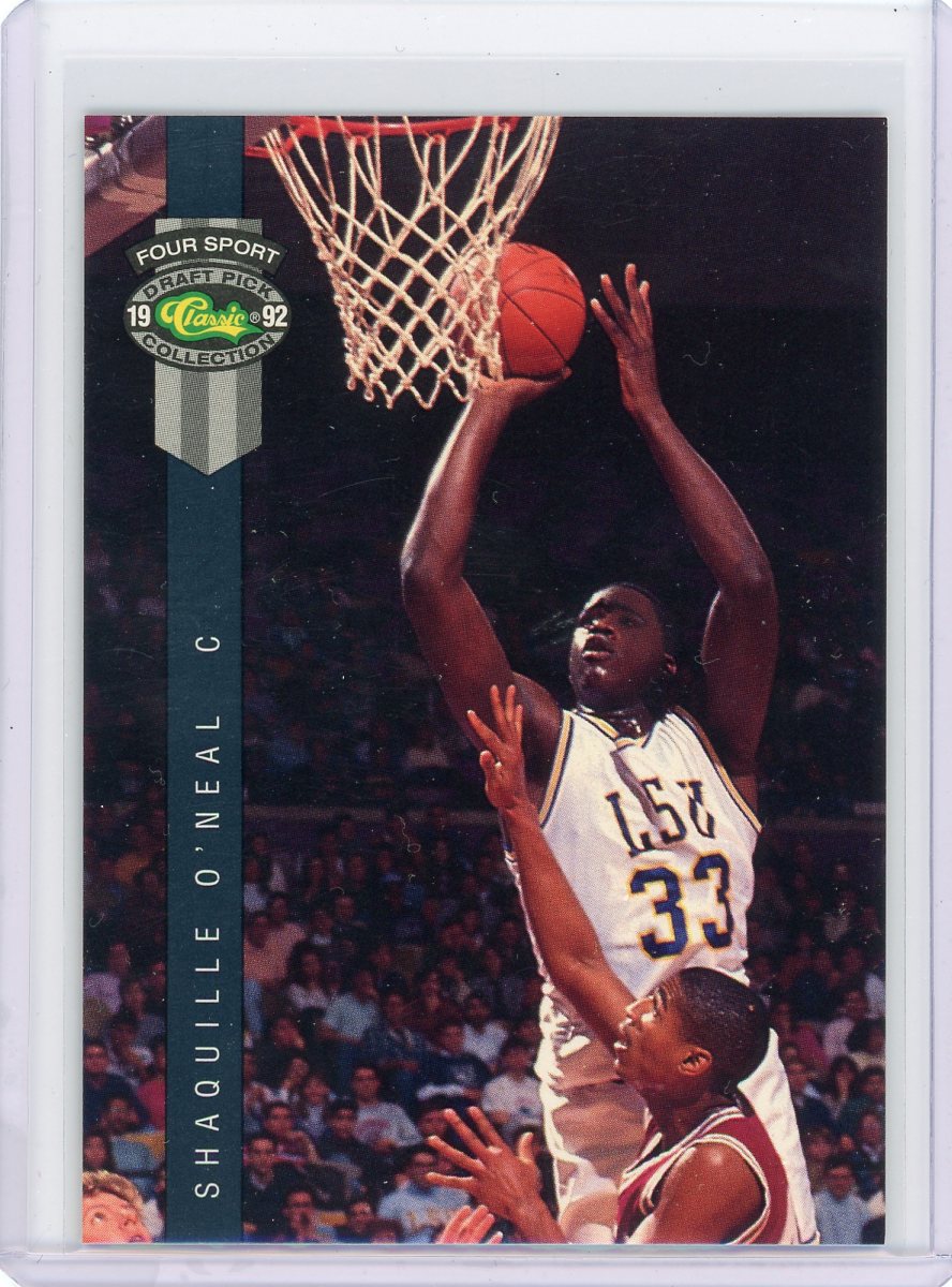 1992 Classic Draft Picks Shaquille O'Neal Basketball Rookie Card
