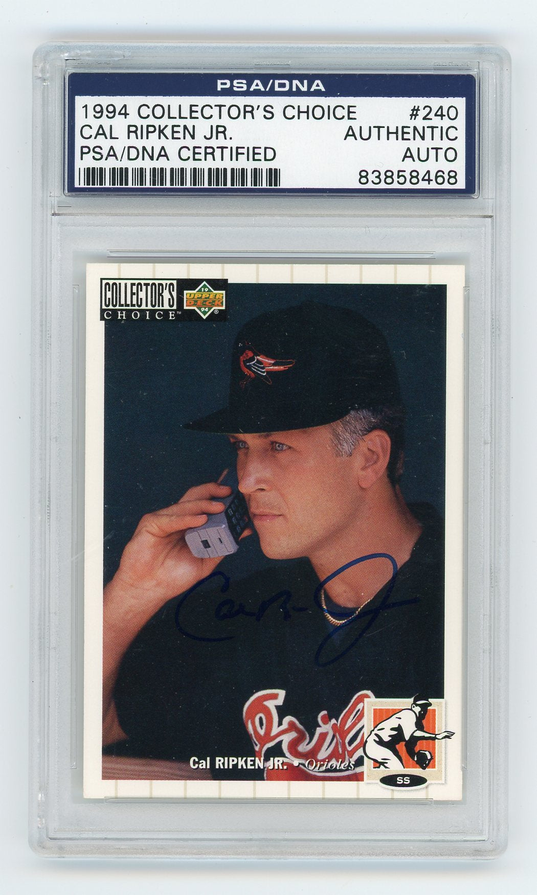 Cal Ripken Jr. 1994 Collector's Choice PSA/DNA CERTIFIED Authentic Auto BLUE INK