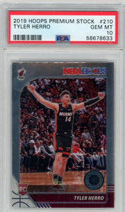 Tyler Herro 2019 Hoops Premium Stock Rookie PSA 10