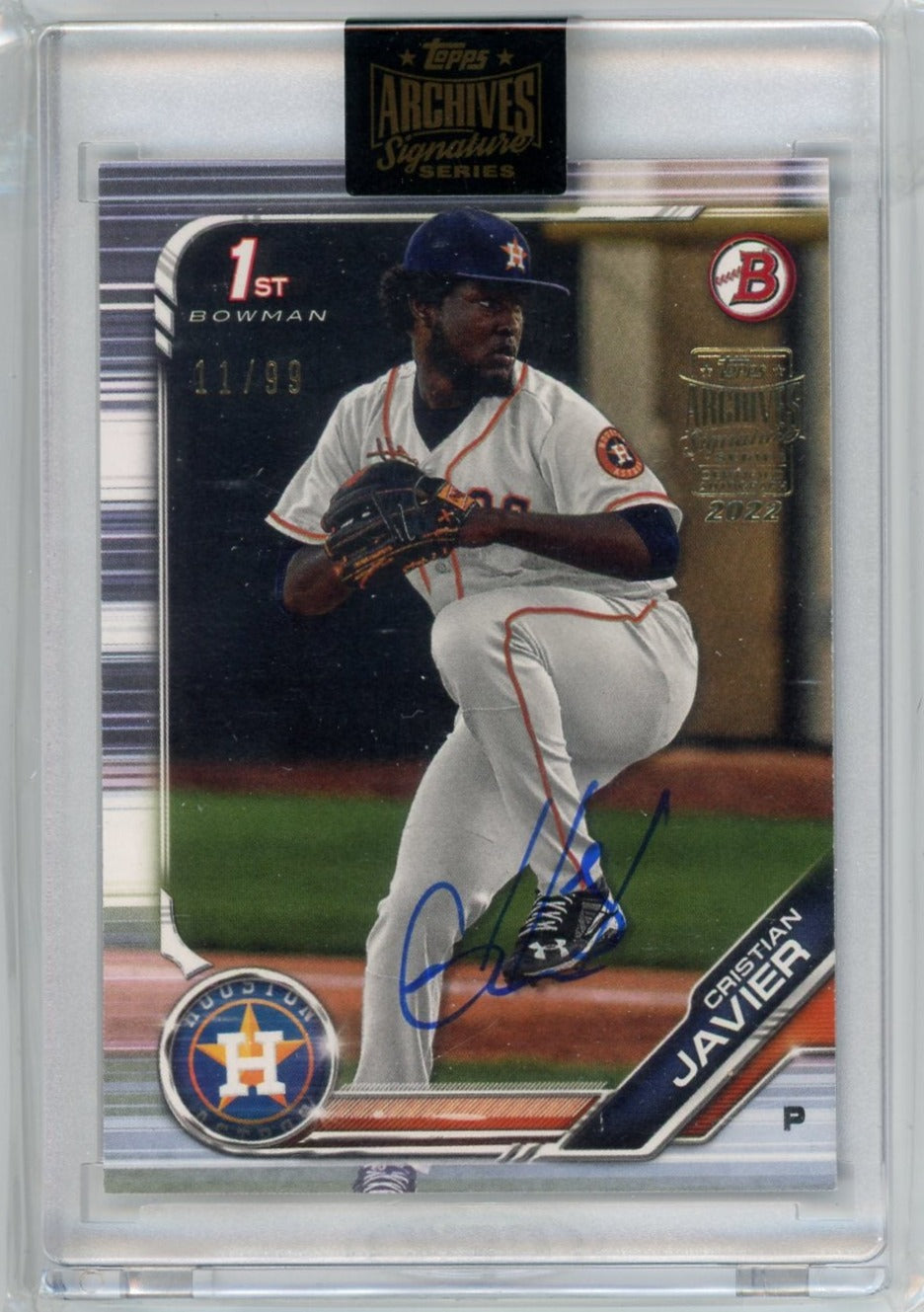 Christian Javier 2022 Topps Archives 1st Bowman Auto 11/99