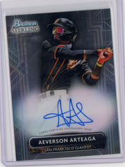 Averson Arteaga 2022 Bowman Sterling autograph #PA-AA