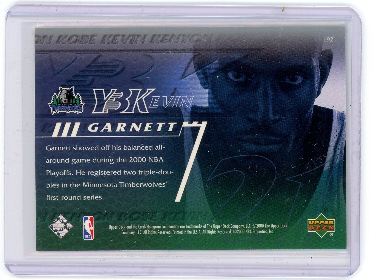 Kevin Garnett 2000 Upper Deck UD Exclusives #'d 343/500