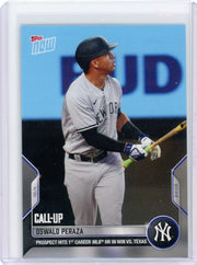Oswald Peraza 2022 Topps NOW #1013 "Prospect Hits 1st Career MLB HR in Win vs. Texas"