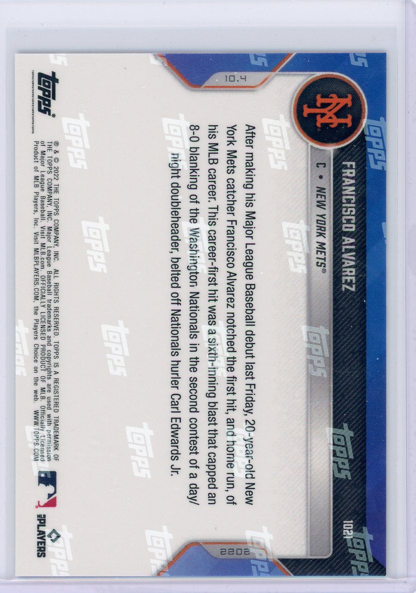 Francisco Alvarez 2022 Topps NOW #1021