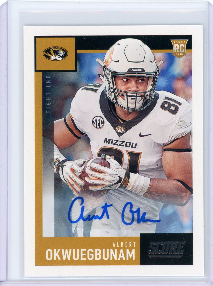 Albert Okwuegbunam 2020 Panini Score rookie autograph #400