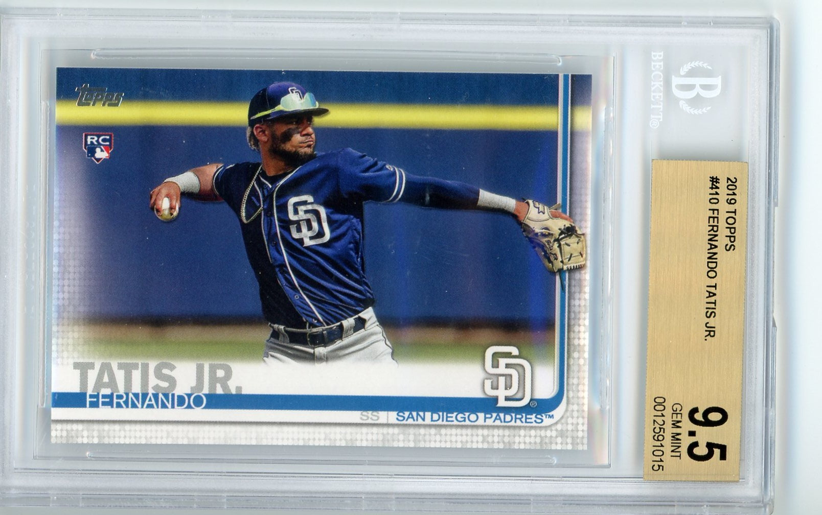 Fernando Tatis JR. 2019 topps rookie BGS 9.5 – Piece Of The Game