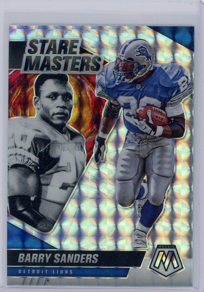 Barry Sanders 2021 Panini Mosaic Stare Masters Mosaic Prizm #SM24