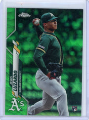 Jesus Luzardo 2020 Topps Chrome Green Wave Refractor Rookie 25/99
