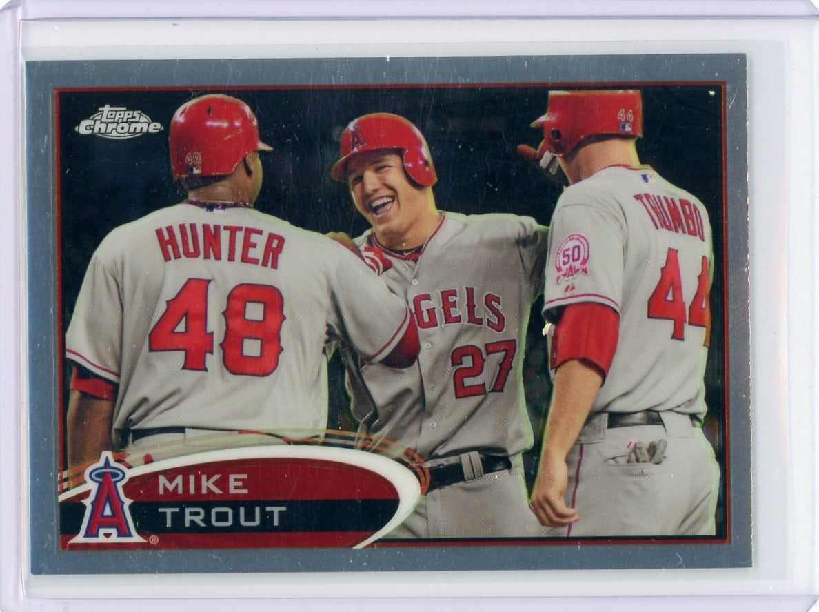 Mike Trout 2012 Topps Chrome #144 2nd year – Piece Of The Game