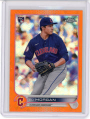 Eli Morgan 2022 Topps Chrome Logofractor orange refractor rookie card #'d 04/25