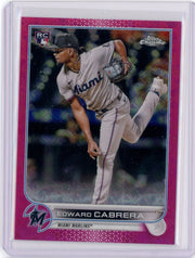 Edward Cabrera 2022 Topps Chrome Logofractor pink refractor rookie card #'d 192/199