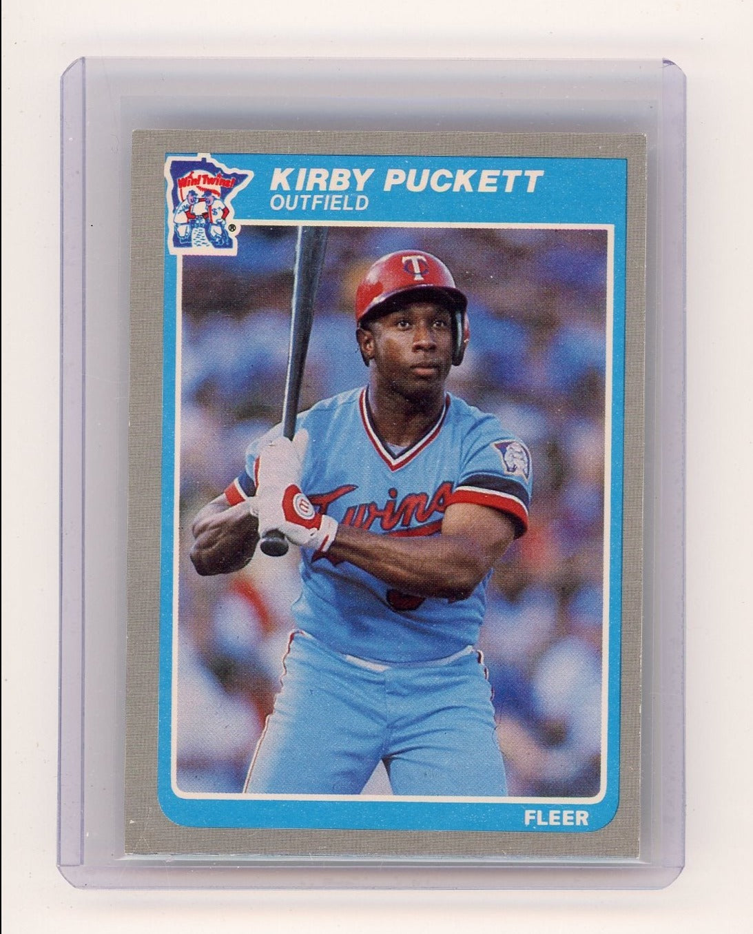 Kirby Puckett 1985 Fleer rookie card #286