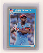 Kirby Puckett 1985 Fleer rookie card #286