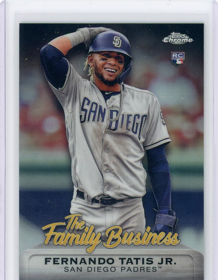 Autographed San Diego Padres Fernando Tatis Jr. Topps Gray