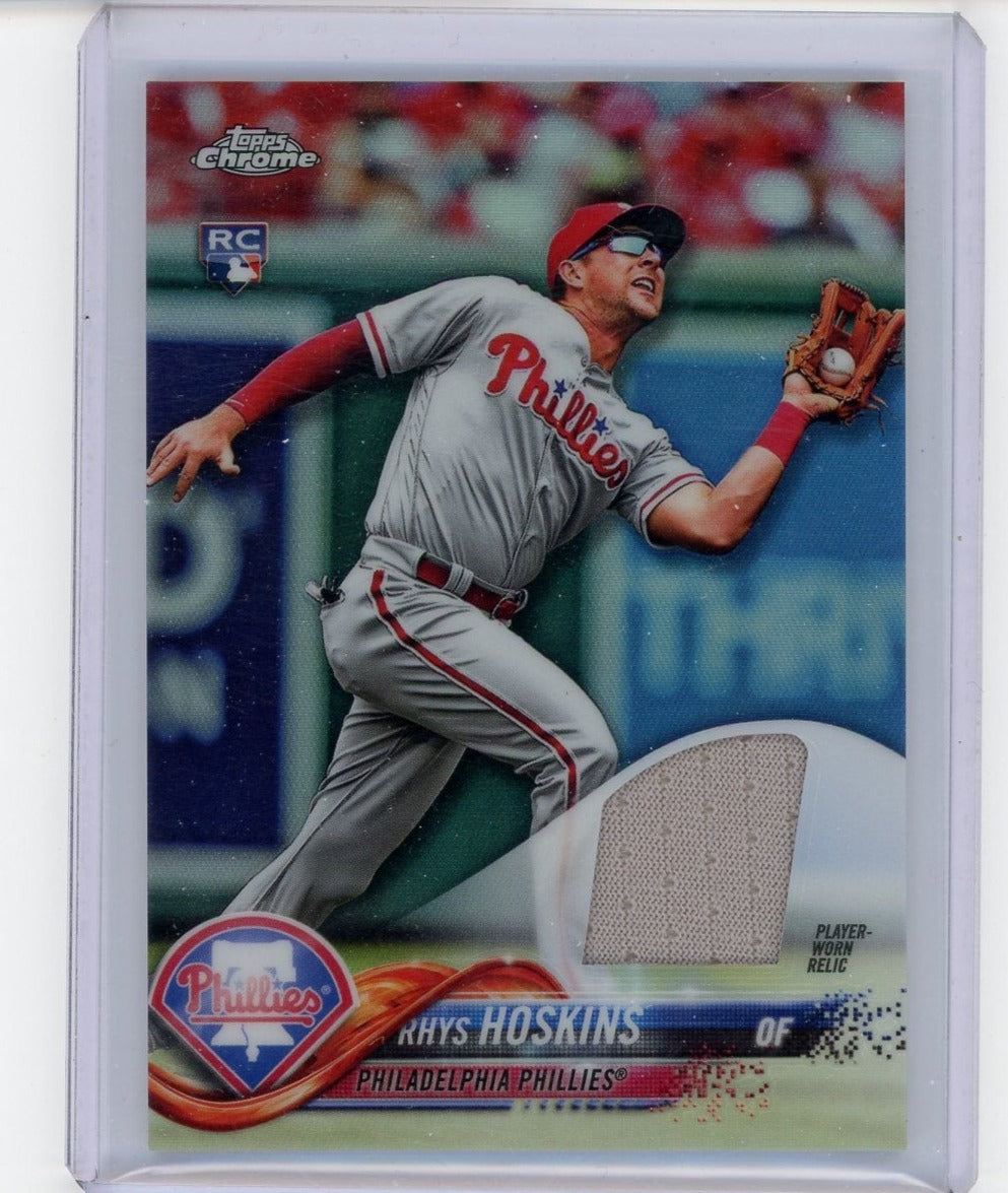 Rhys Hoskins 2018 Topps Chrome Complete Set rookie relic refractor (gray)