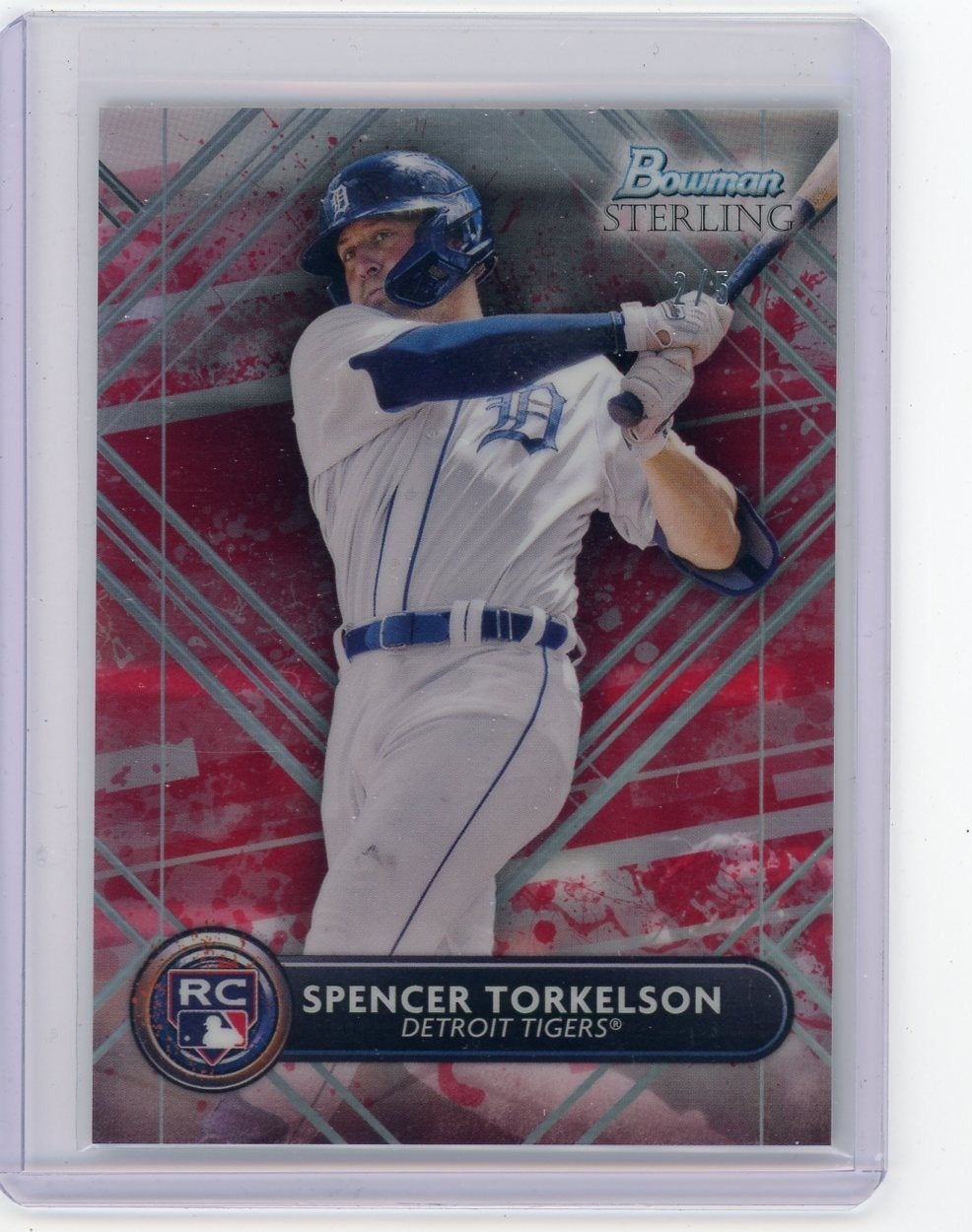 Spencer Torkelson 2022 Bowman Sterling Red Refractor rookie card #'d 2/5