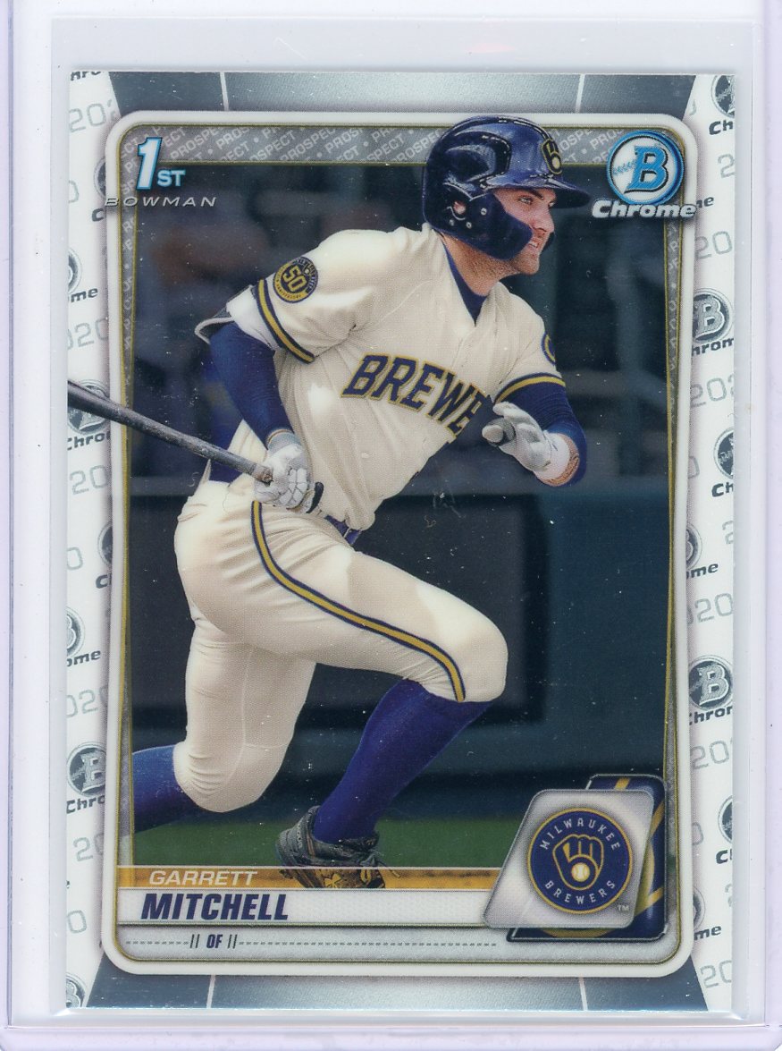 Garrett Mitchell 2020 1st Bowman Draft Chrome