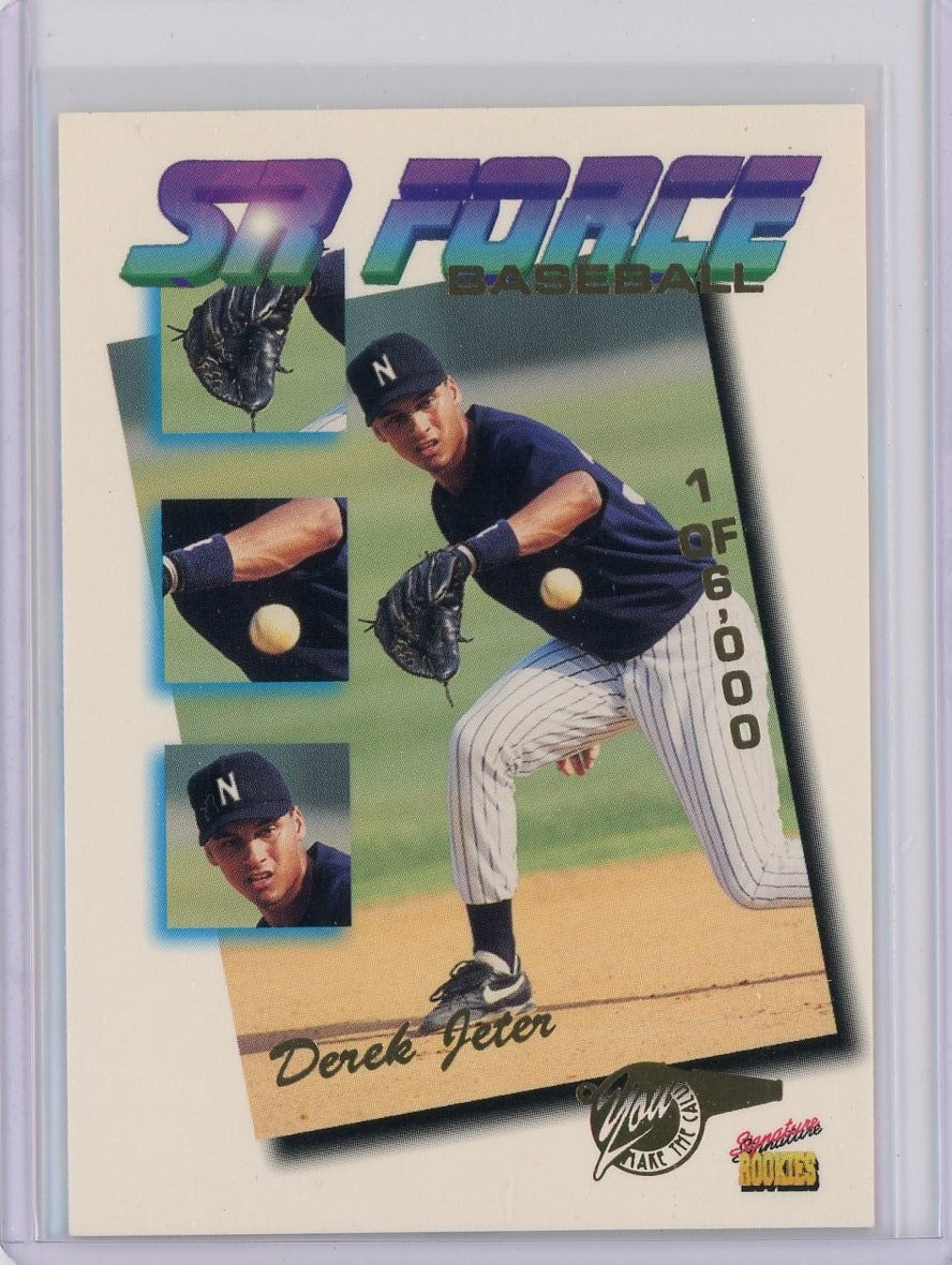 Derek Jeter 1995 Signature Rookies Sr Force #'d /6,000
