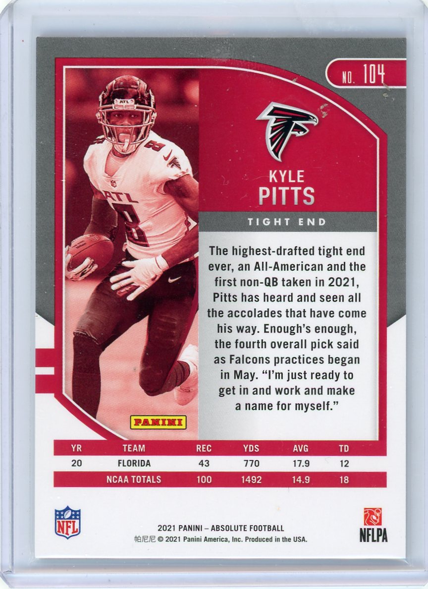Kyle Pitts 2021 Panini Absolute Rookie 11/250