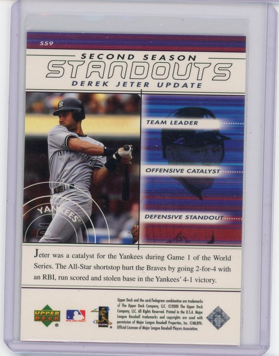 Derek Jeter 2000 Upper Deck Second Season Standouts foil #SS9