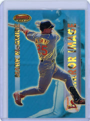 Mark McGwire / Pat Burrell 1999 Bowman's Best Mirror Image Atomic Refractor