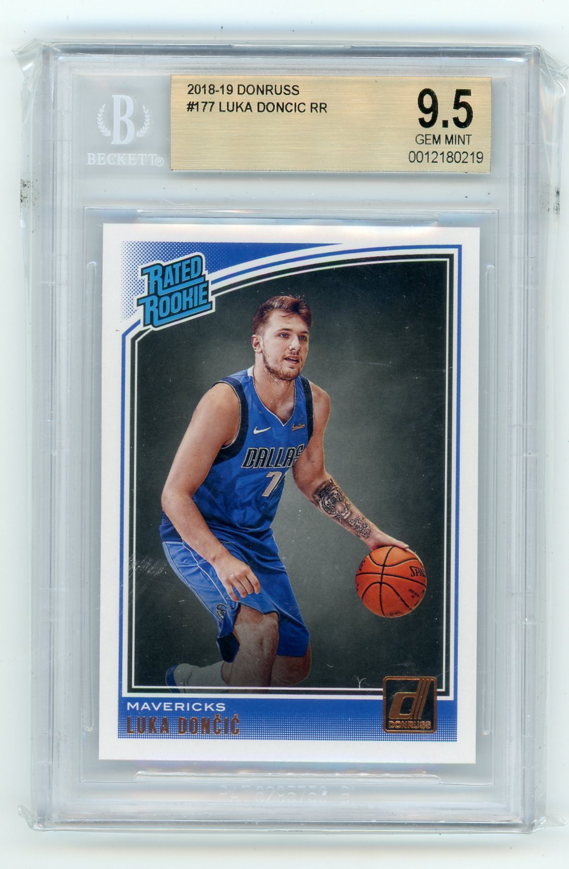 2018 Panini Donruss Luka Doncic BGS 9.5 #177