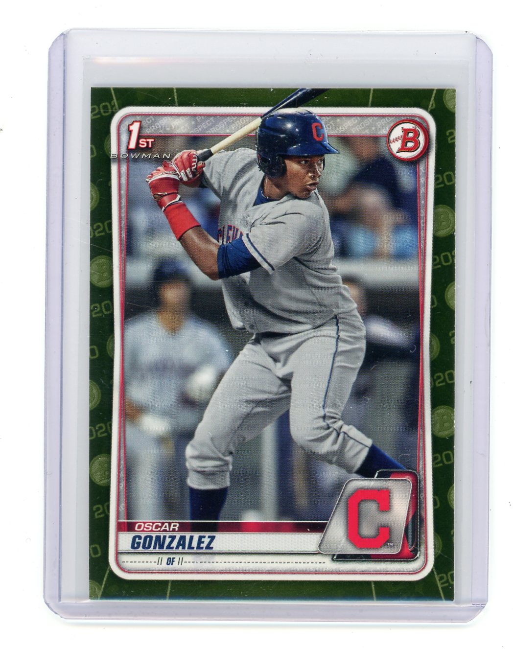Oscar Gonzalez 2020 Topps 1st Bowman camo