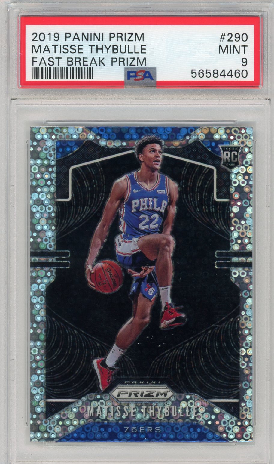 Matisse Thybulle 2019 Panini Prizm Fast Break #290 PSA 9