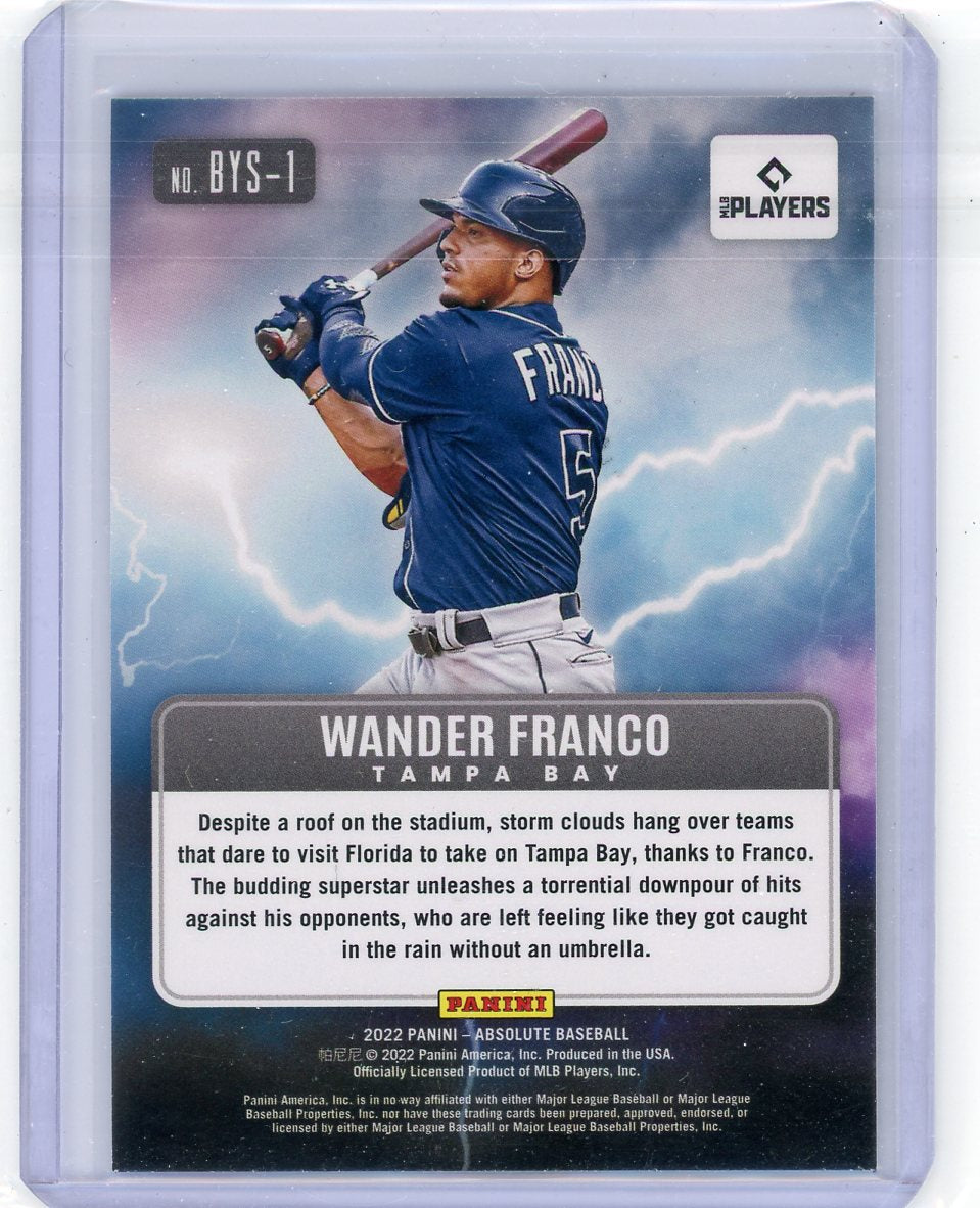 Wander Franco 2022 Panini Absolute By Storm rookie card